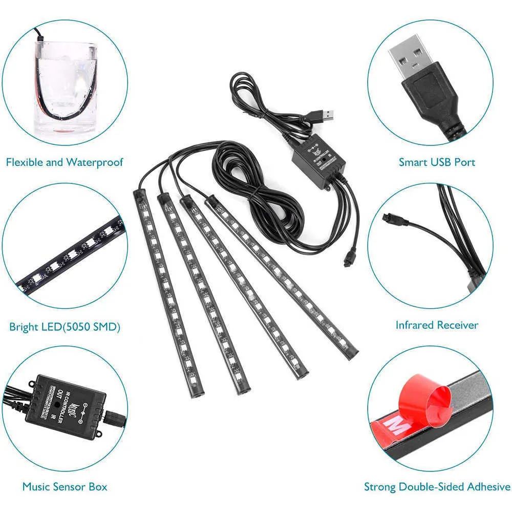 Wireless Car Interior Roof Reading Lamp with USB Charging