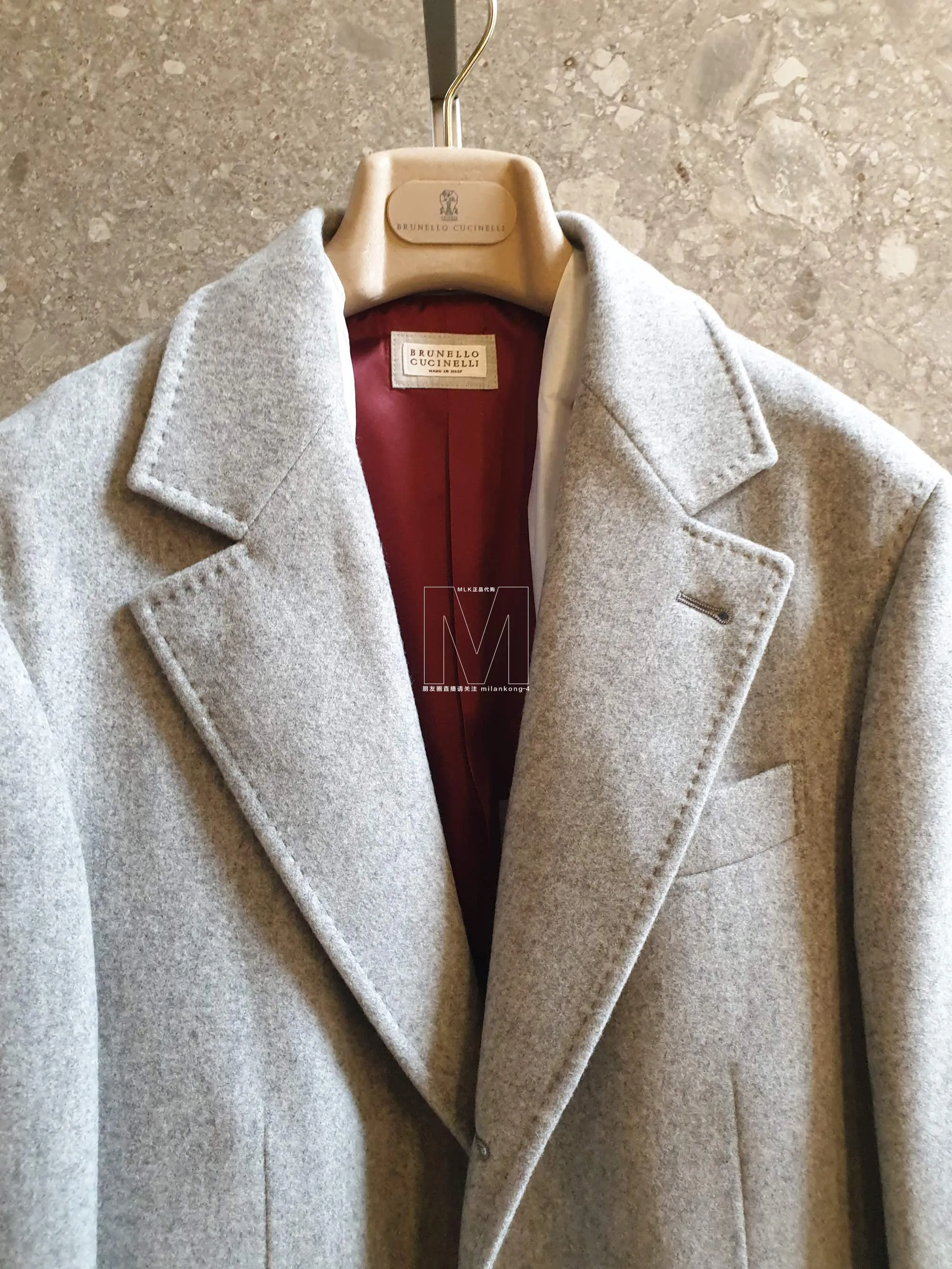 Mens Wool Coats Autumn and Winter Casual Cashmere Long Woolen Coat