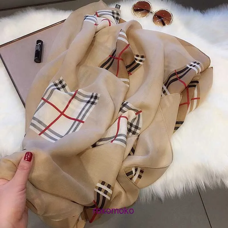 Bur home Boutique plush scarf on sale Korean Spring and Autumn Cotton Hemp Plaid Scarf Women's Versatile Multifunctional Summer Sunscreen Wrapped with Shawl