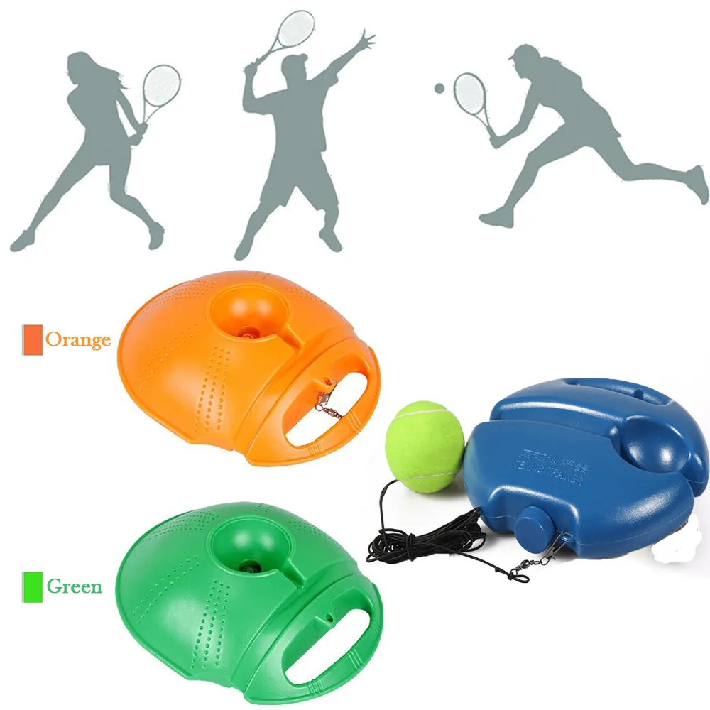 テニスボール1PC耐久性のあるPEプラスチックテニス自己実装トレーナーリバウンドベースボードボールプロフェッショナルエクササイズテニススポーツアクセサリー230703