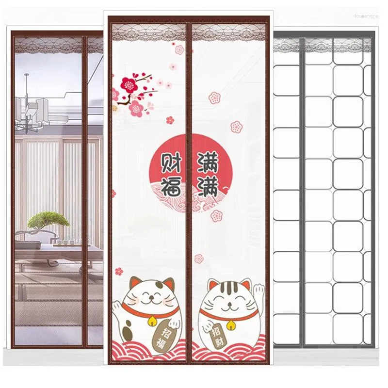 Curtain Summer Winter Magnetic Screen Door EVA Mosquito Net Kitchen Bedroom Warm Windproof Air Conditioning Home Decoration