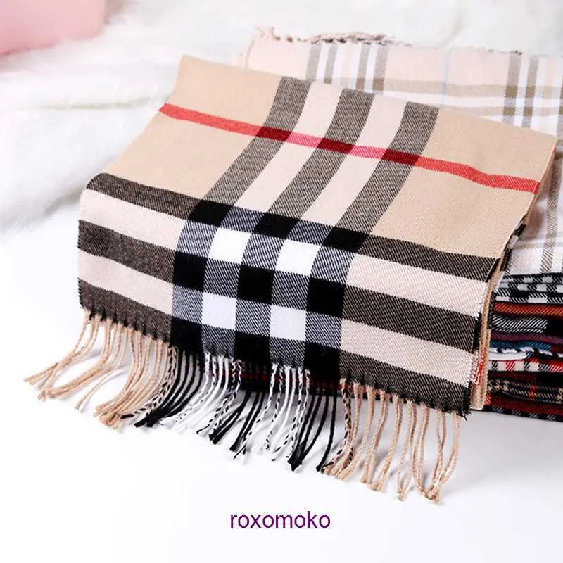 Fashion Bur Home women's scarves for winter and autumn Fashionable British plaid imitation cashmere scarf children's styles men's couples Warm shawl