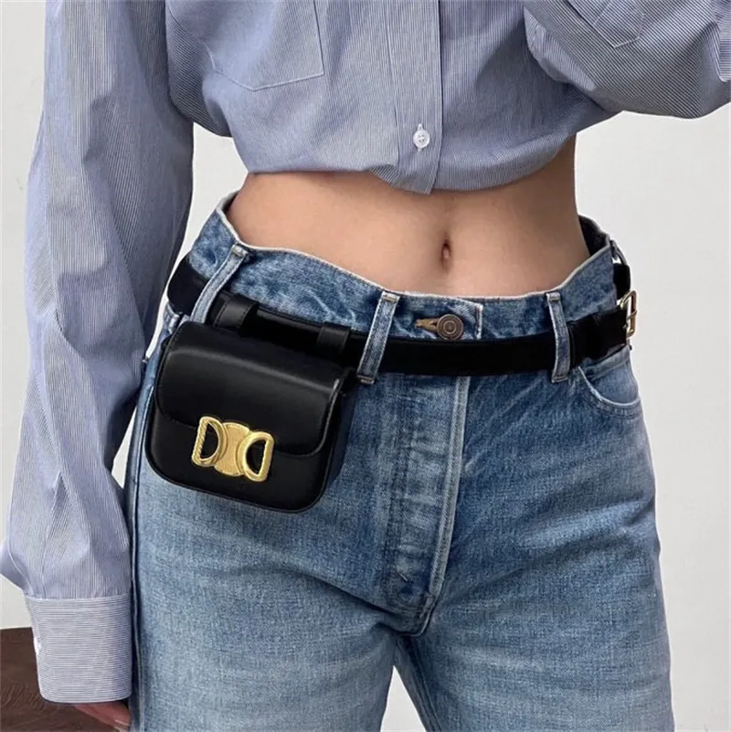 Designer mini bältespåsar damer jeans bälten med påse lyxiga mode kvinnor fannypack crossbody väska liten bumbag ce bum väska korsbodi handväska