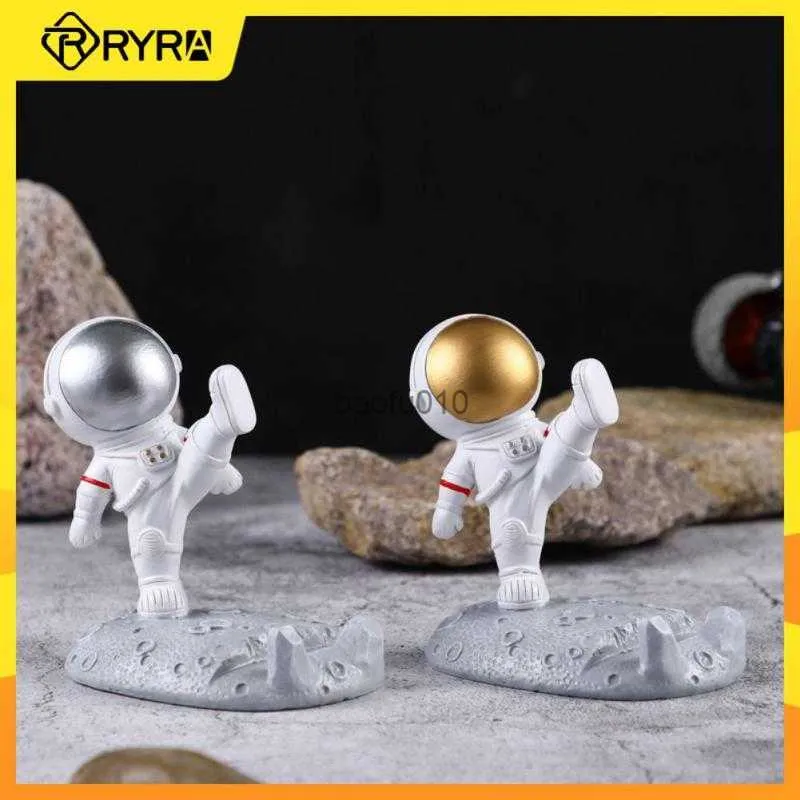 Ryra Universal Cep Telefon Tutucu Yaratıcı Masaüstü Süsler Stand Reçine Astronotları Cep Telefonu Tablet Braket Aksesuarları