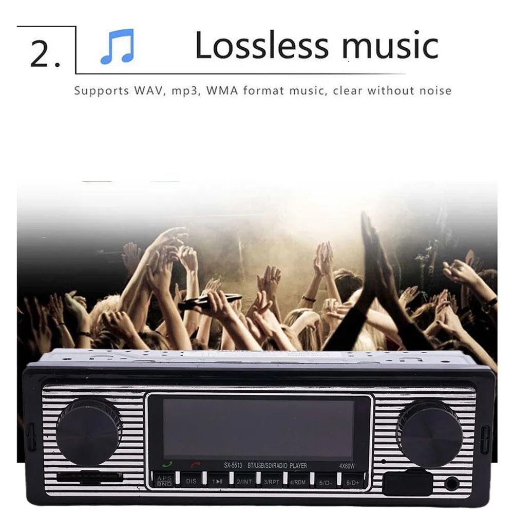 Radio Bluetooth Car Radio Vintage Dual Knob MP3 Player FM Car AUX Tuner  Speaker Retro Accessories Stereo Audio Receiver Classic Player 230701 From  Ping04, $21.38