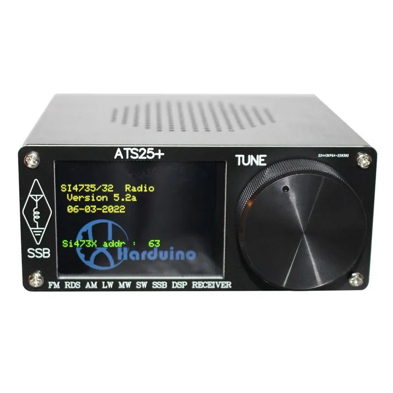 Radio Ats25+ Si4732 Chip All Band Radio-ontvanger Dsp-ontvanger Fm Lw Mw en Sw Ssb met 2,4 inch touchscreen