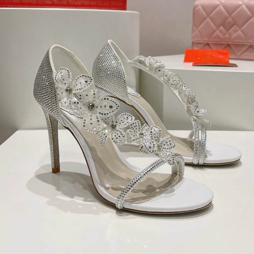 Sandals Heels Pumps Wedding Shoes Womens Luxury Leather Outsole Evening