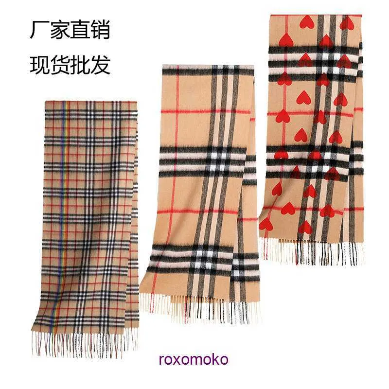 Top Original Bur Home Winter scarves online shop Barbary Scarf British Wool Cashmere Women's Autumn and Men's Checkered Neck