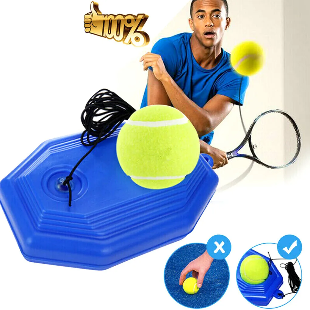 Tennisbollar Tennisträning AIDS Tool Elastic Rope Ball Practice Self-Duty Rebound Tennis Trainer Partner Sparring Device Outdoor Game 230703