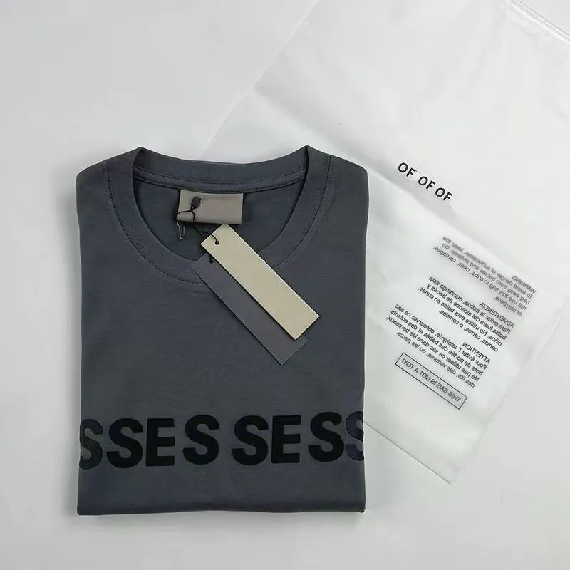 2024ESSE TSHIRT MENS T SHIRT DESIGNER SOMMER SIMELSELID Black Letter Printing Tshirts Par White Men Casual Loose Women Tees Sale 5 {Kategori}