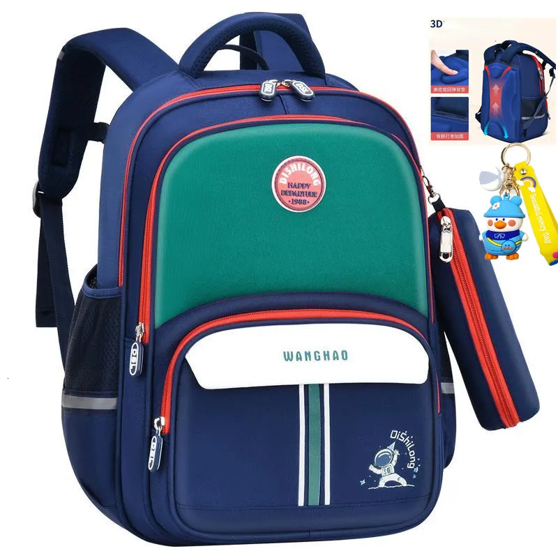 Rucksäcke Wasserdichte Kinderschultaschen für Jungen Mädchen Kinderbuchtaschen Orthopädische Schultasche Grundschulrucksack Mochila Infantil 230701