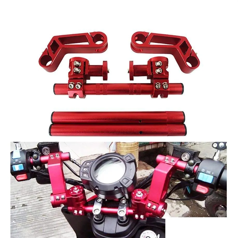 Handlebars Motorcycle Cnc Adjustable Steering Handlebar 7 8 22Mm Removable Handle Bar System 125Cc Pit Bike Dirt Motobike Scooter3 D Dhsei