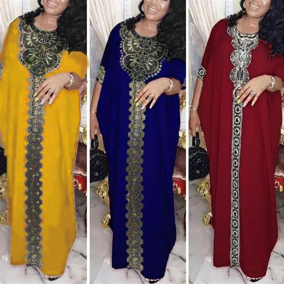 Ethnische Kleidung 2021 Plus Size Dubai Abaya Muslim Kleid Frauen Bangladesch Abendkleider Marokkanischer Kaftan Türkisch Pakistan Islamisch294g