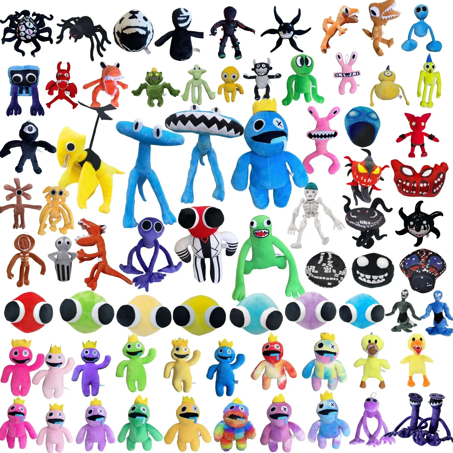 30 سم Roblox Rainbow Friends Plush Toy Cartoon Game Dolling Kawaii Blue Monster Soft Studed Animal Toys for Kids Fans