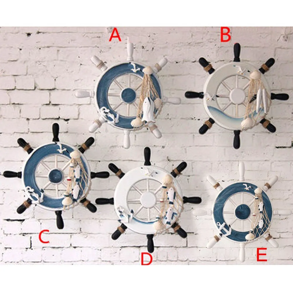 Coastal Wooden Boat Wall Hanging Frames With Wooden Figurines And