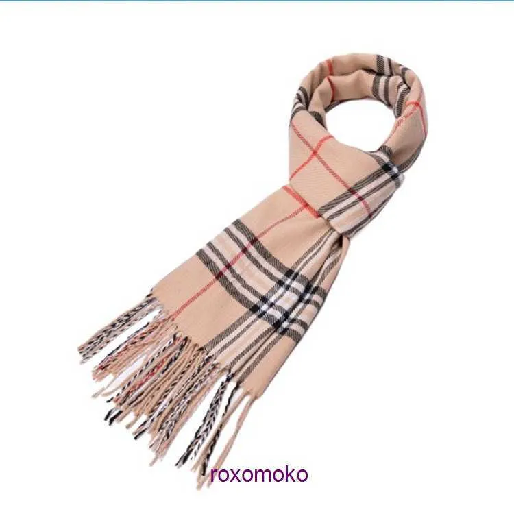 Top quality winter and autumn Bur Home scarf for women men Couple Plaid Scarf Imitation Cashmere Fashion Babag Korean Edition Student Thick Autumn Winter New Me