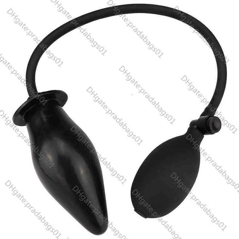 Men.com Plug In Retractable Anal Plug - Silicone Butt Plug with Inflatable Option ...