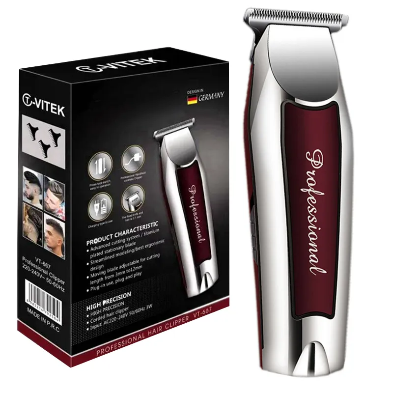 Clippers Trimmers Oplaadbare draadloze tondeuse voor mannen die professionele elektrische tondeuse baardhaar snijmachine randoverzicht 230701 verzorgen