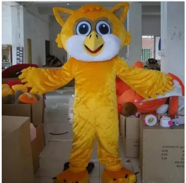 2024 Adult Size EVA Plush Owl Mascot Costume Outfit with Full Sleeves ...