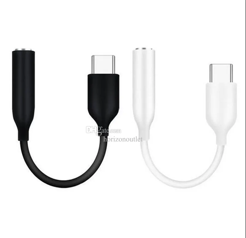 3 Pezzi Adattatore USB-C A 3.5mm AUX Per Cuffie – Cavo Da 10 Cm In PE Con Connettori Placcati Per Smartphone E Tablet