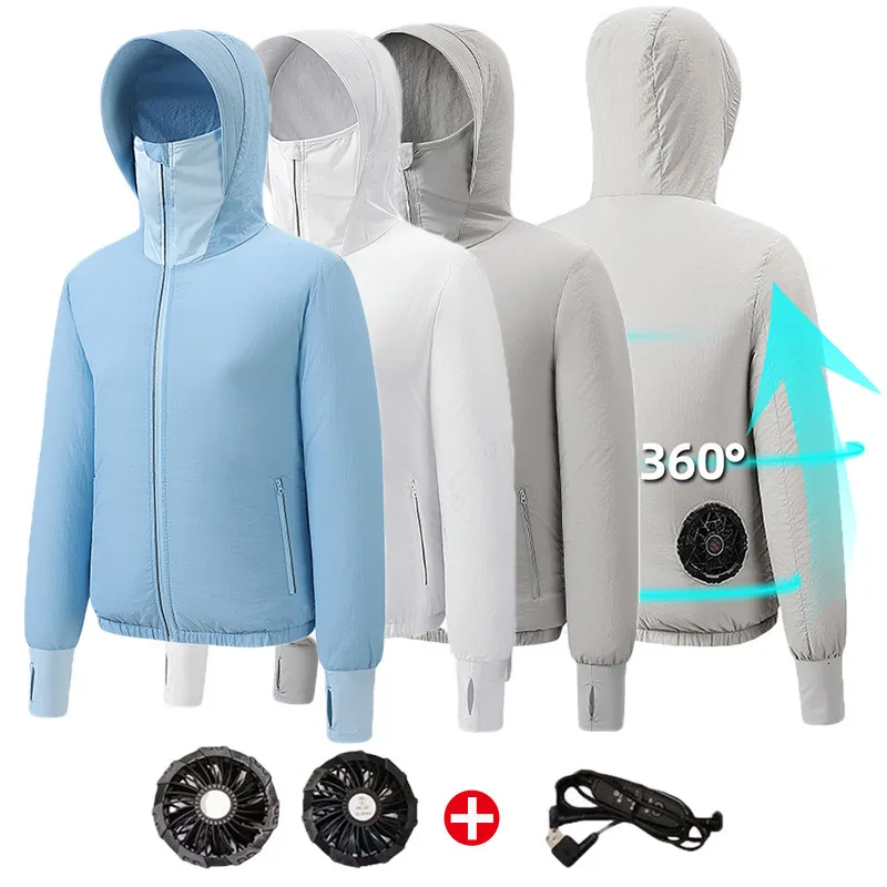 Other Sporting Goods Fan Air conditioning Coat Cooling Suit USB Charging Cycling Couple Jacket Sun Protection Clothing Outdoor Work Clothes 230701