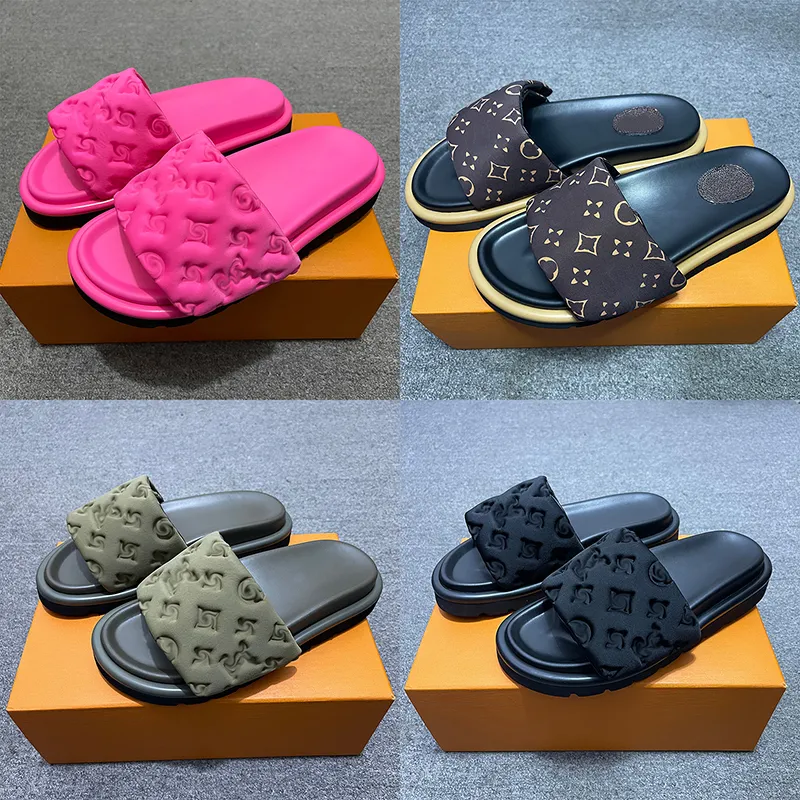 Роскошные дизайнерские летние сандалии Slipers Slider Острые кожаные пары Slippers Mens Shouse Жена