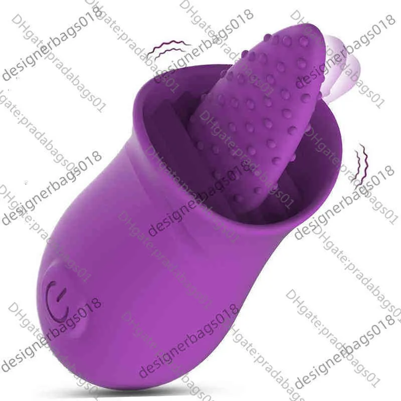 Massager Sexy Toys g Spot Vibrator Powerful Clitoral Licking Vagina Stimulation 10 Mode Soft Tongue Nipple Clit Tickler Sex for Women