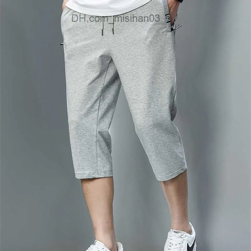 Shorts pour hommes d'été poches zippées Sweatshorts hommes Sportswear coton respirant entraînement Baggy culotte courte hommes Shorts décontractés grande taille 8XL Z230703