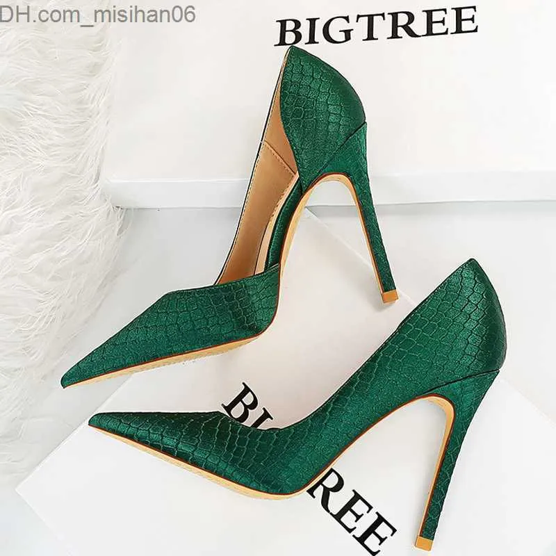 Платье для обуви для обуви Bigtree Shoes Designer Women Womers Pursed High High Heels Ladies Shoes Shoes Pumps Sexy Party Size 43 Z230703