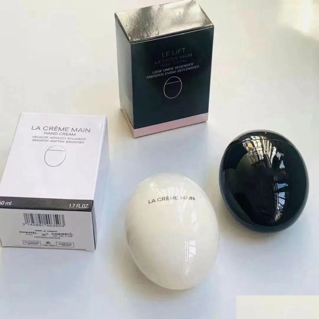 Altri articoli di bellezza per la salute Marca di alta qualità Le Lift Crema per le mani 50 ml La Creme Main Black Egg White Hands Skin Care Drop Delivery Dhd8W