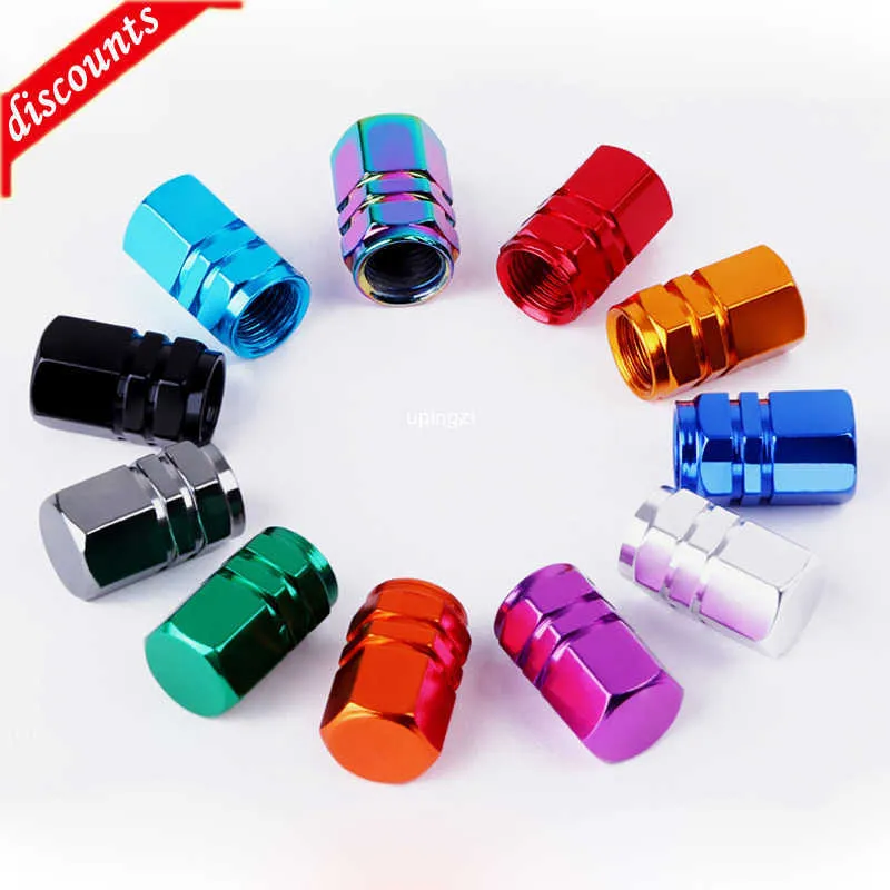 New Aluminum Alloy Car Wheel Tire Valve Caps Tyre Rim Stem Covers Airdust Waterproof For Automobiles Motorcycles Trucks Bikes