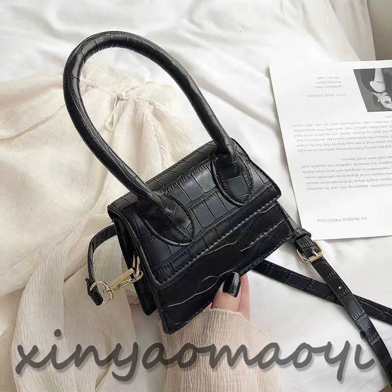 J-loop's latest designer bag Women's Tote Bag Crossbody Bag Fashion Shoulder bag Split Crocodile noeud hand coin Cover Gift Mini Bag black