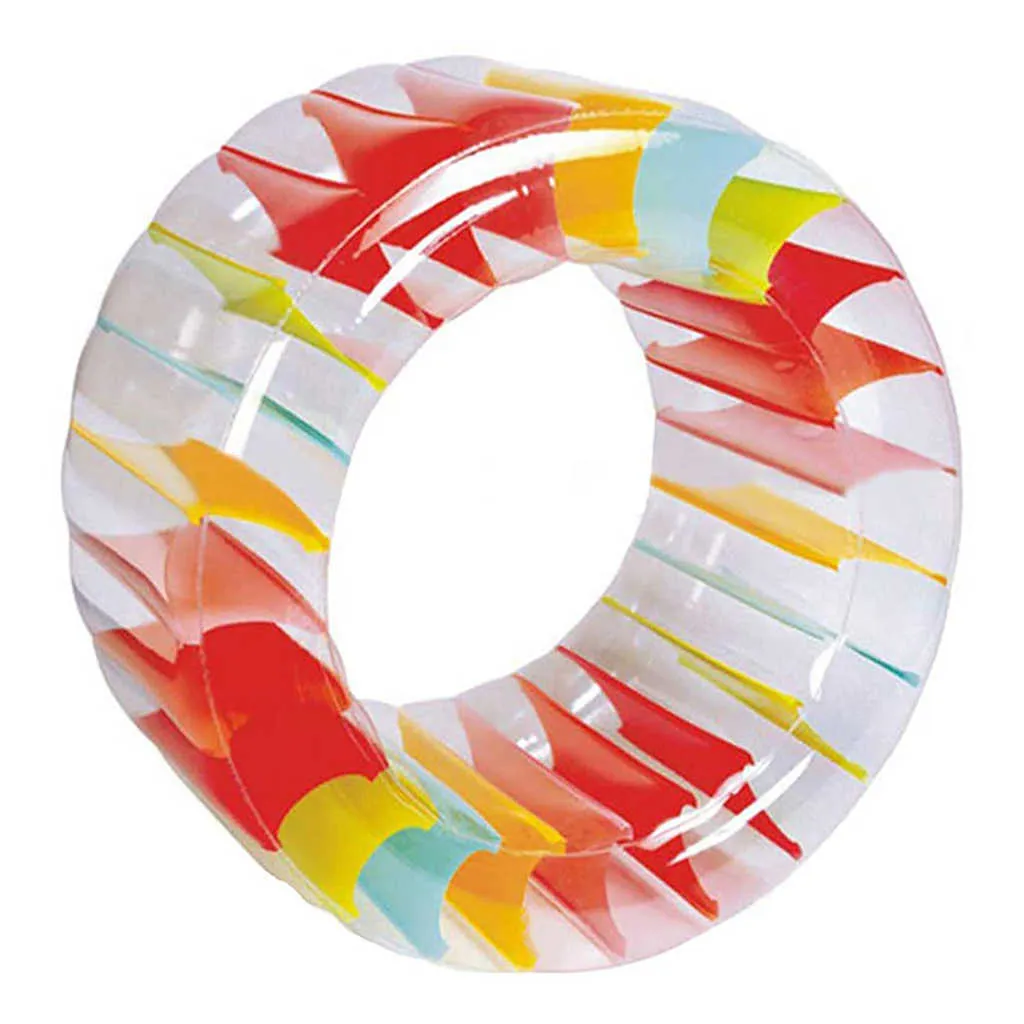 Life Vest Buoy Kids Colorful table Water Wheel Roller Float 39inch Giant Roll Ball For Boys and Girls Swimming Pool Toys Grass Playing HKD230703