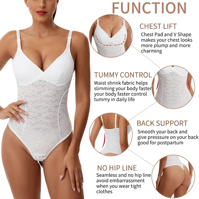 3 In 1 Lace Thong Lace Shapewear Bodysuit For Women Seamless, Full Body  Shapewear With Tummy Control, Slimming Waist, And Flat Belly Faja 230701  From Ping06, $10.31