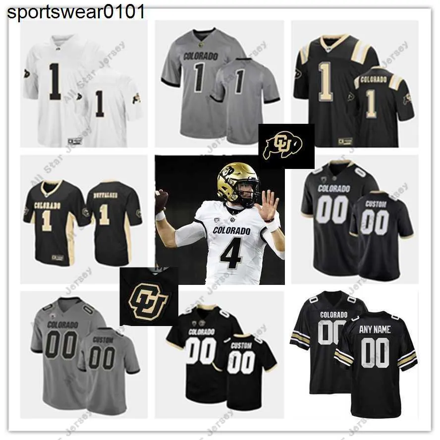 American College Football Wear 2022 NCAA Custom Colorado Buffaloes Maillot de football cousu 4 Sam Noyer 26 Carson Wells 99 Jalen Sami 53 Nate Landman 6 Paul Richardso