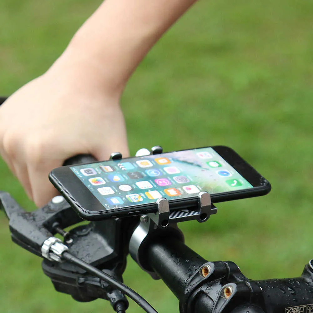 Aluminum Bike Phone Mount Holder DIY Bicycle Cell Phone Stand for Smartphones