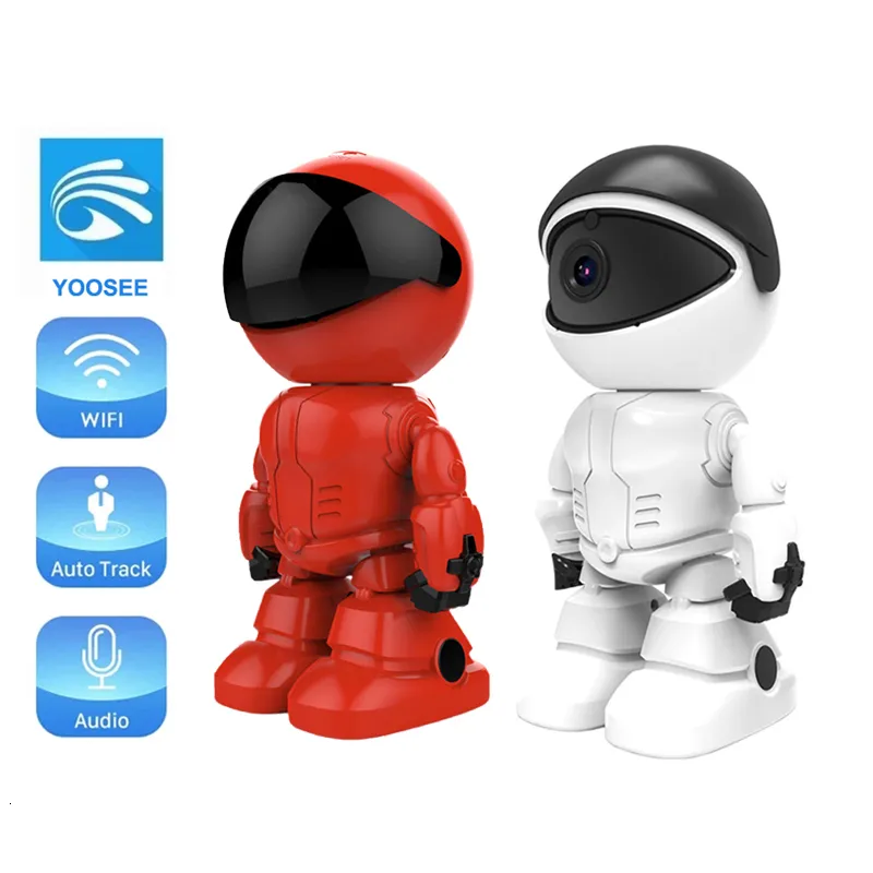 Baby Monitors HontUsec Yoosee Robot Camera WiFi 3MP inomhus Hem Säkerhetskamera natt Vision Två väg Audio Auto Tracking Indoor Baby Monitor 230701