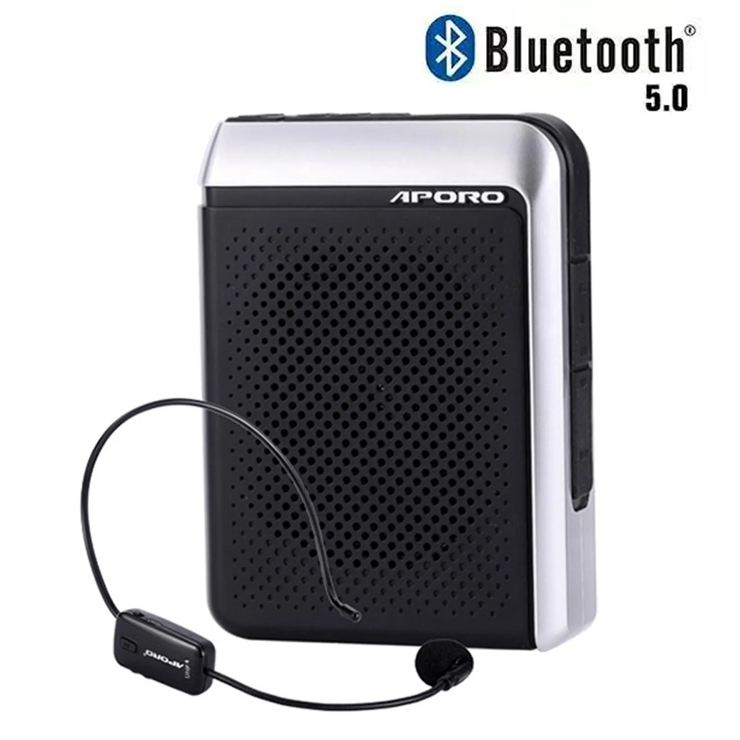 Radyo Ses Amplifikatörü 30W UHF Kablosuz Mikrofon Bluetooth 5.0 Hoparlör Üniversite Öğretmen Okul Tur Rehberi Taşınabilir FM Radyo