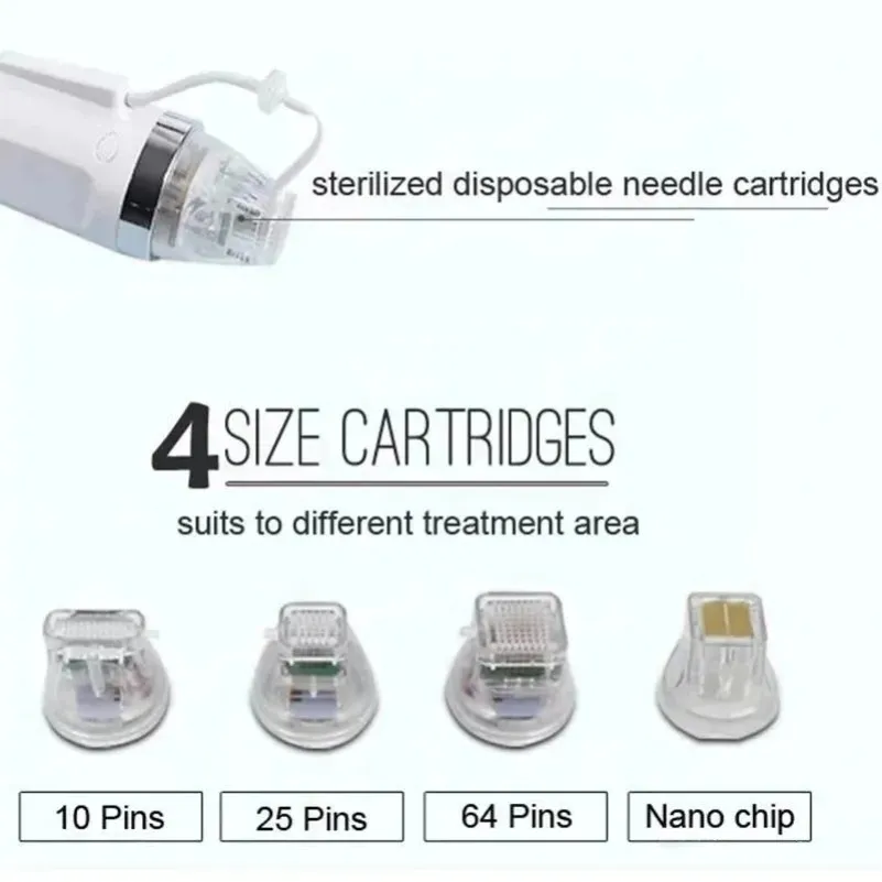 Vervangingsnaald voor micro-naald voor RF-apparatuur 10 naalden, 25 pinnen, 64 pinnen, Nano fractionele micro-naald machinenaalden voor huidschoonheid Microneedle-machinenaald