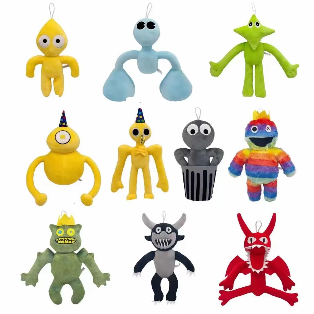 Set of Figure Doors Plush Toys Horror Game Characters Soft Stuffed