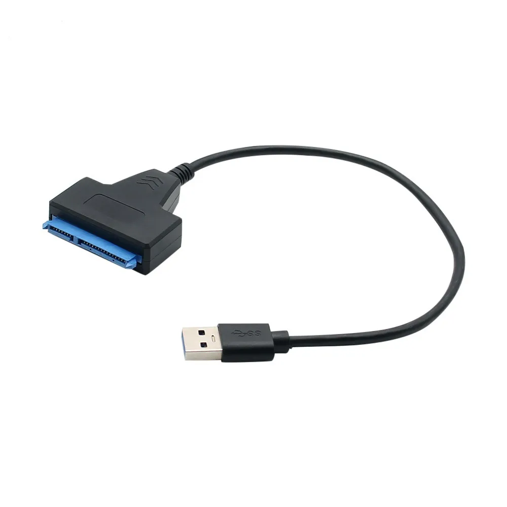Ultrasnelle USB 3.0 naar SATA III-adapterkabel 22-pins naar USB3.0 5Gbps datakabel voor 2,5" SSD HDD harde schijf