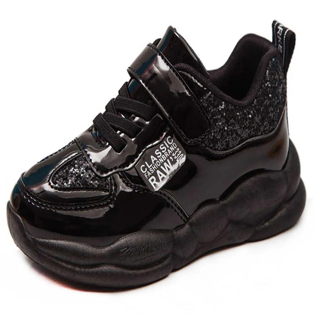 Sandq Children Sneakers Girls Red Tennis Shoes Boys Black Sport Chaussure Zapatos Bebe Casual Paillet Newhkd230701 1 510 DHgate