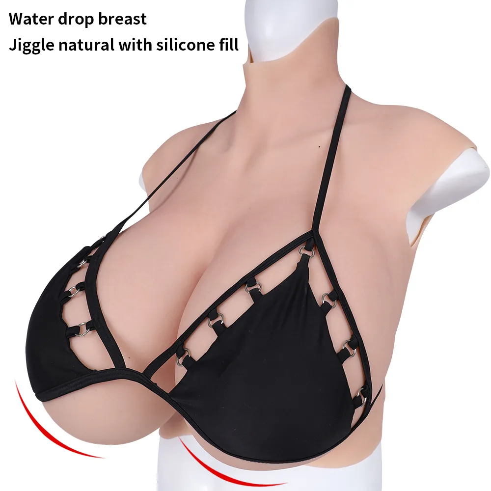 Huge Z Cup Silicone Breast Forms Silicone Breastplate Cotton