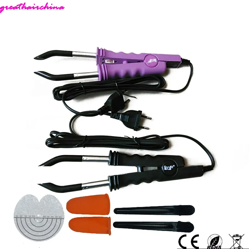 Connecteurs 1 PCS Température Constante Cheveux Extension Fer Kératine Collage fusion Chaleur Connecteur Soins Des Cheveux Styling Outils couleur rose Noir 230701