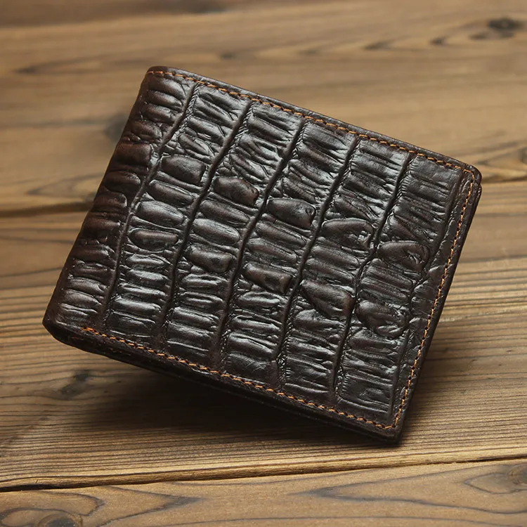 Mens Crocodile Pattern Leather Clutch Wallet Genuine Small Bifold Leather  Purse For Men With Clamp From New_balance, $1,030.16 | DHgate.Com