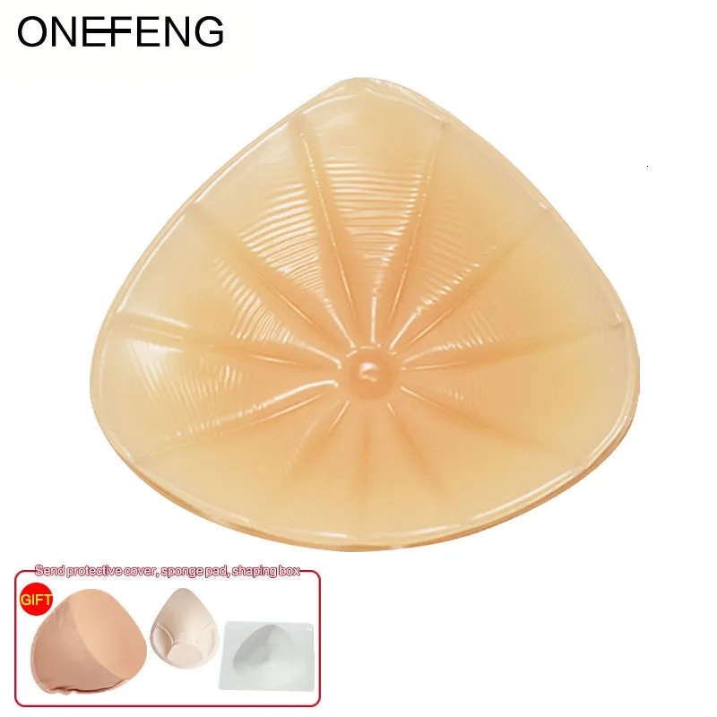 Breast Form ONEFENG SB Mastectomy Breast Form Lightweight for Swimming Silicone Breast Prosthesis Match Post Surgery Bra with Pockets 230703