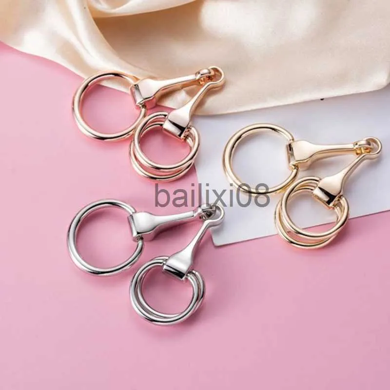 CHILDWEET Crystal Scarf Buckle Ring - Rhinestone Brooch For Women, Scarf Clip, Alloy & Zircon - View #9