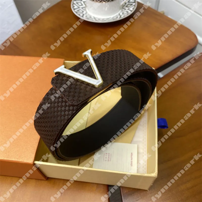 Classic Designer Belts Fashion Mens Belt Letters Ceinture Luxury Brand Waistband Leather Cintura Standard Smooth Buckle 3.8cm Width Girdle