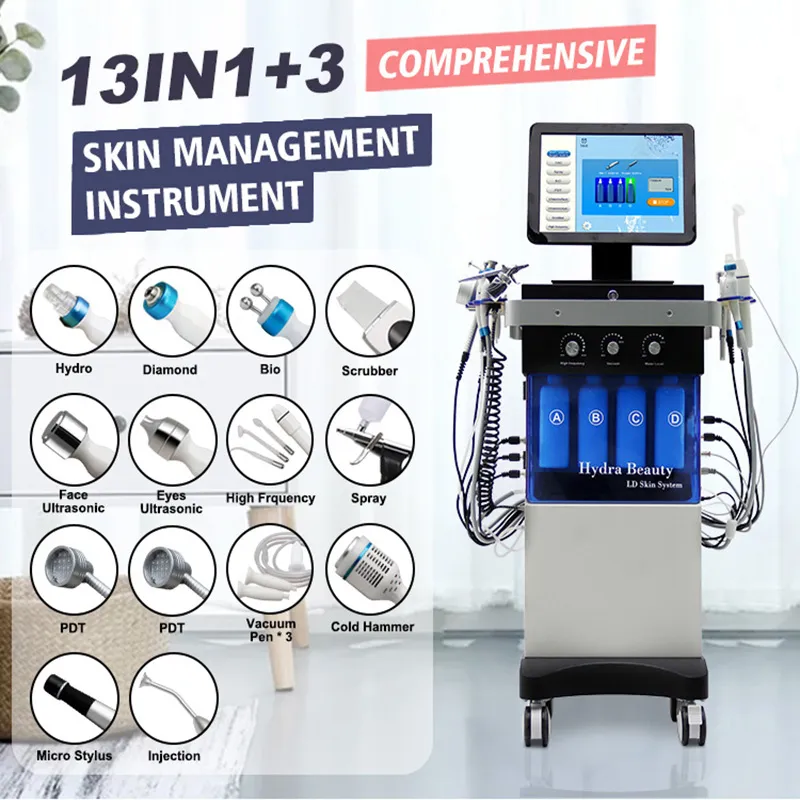 Oxygen Facial Machine Hydro Microdermabrasion Skin Care Rejuvenation SPA Home use Wrinkle Removal Treatment Hydra Machine