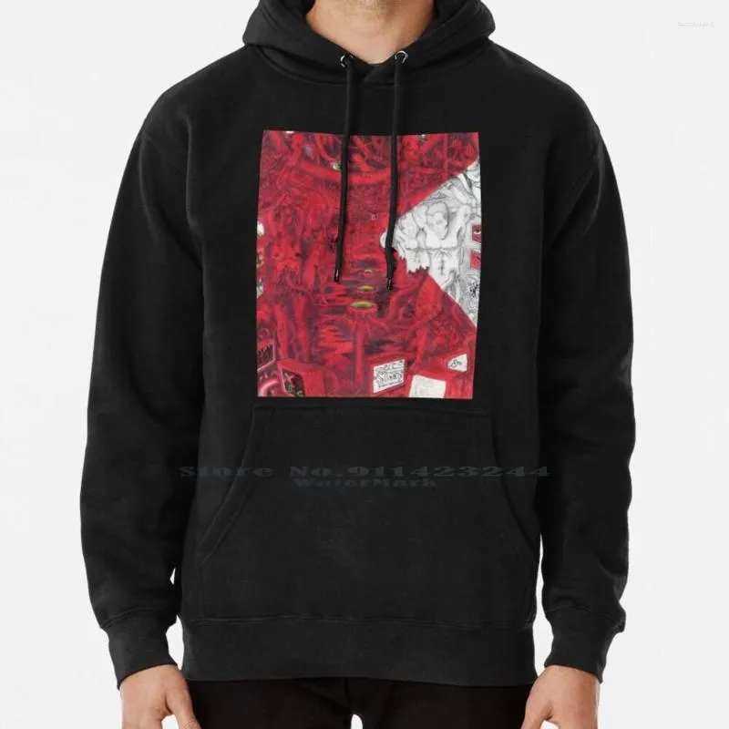 Heren Hoodies Linkedin Hoodie Trui 6xl Katoen Matrix Silent Screams Brave World Study In Red And White Disillusioned Antiestablishment